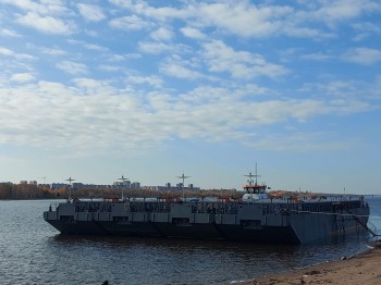 Четвёртая баржа, построенная на ТОСЭР «Череповец», была спущена на воду
