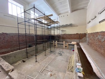 Реконструкция бассейна продолжается в 131 детском саду Череповца